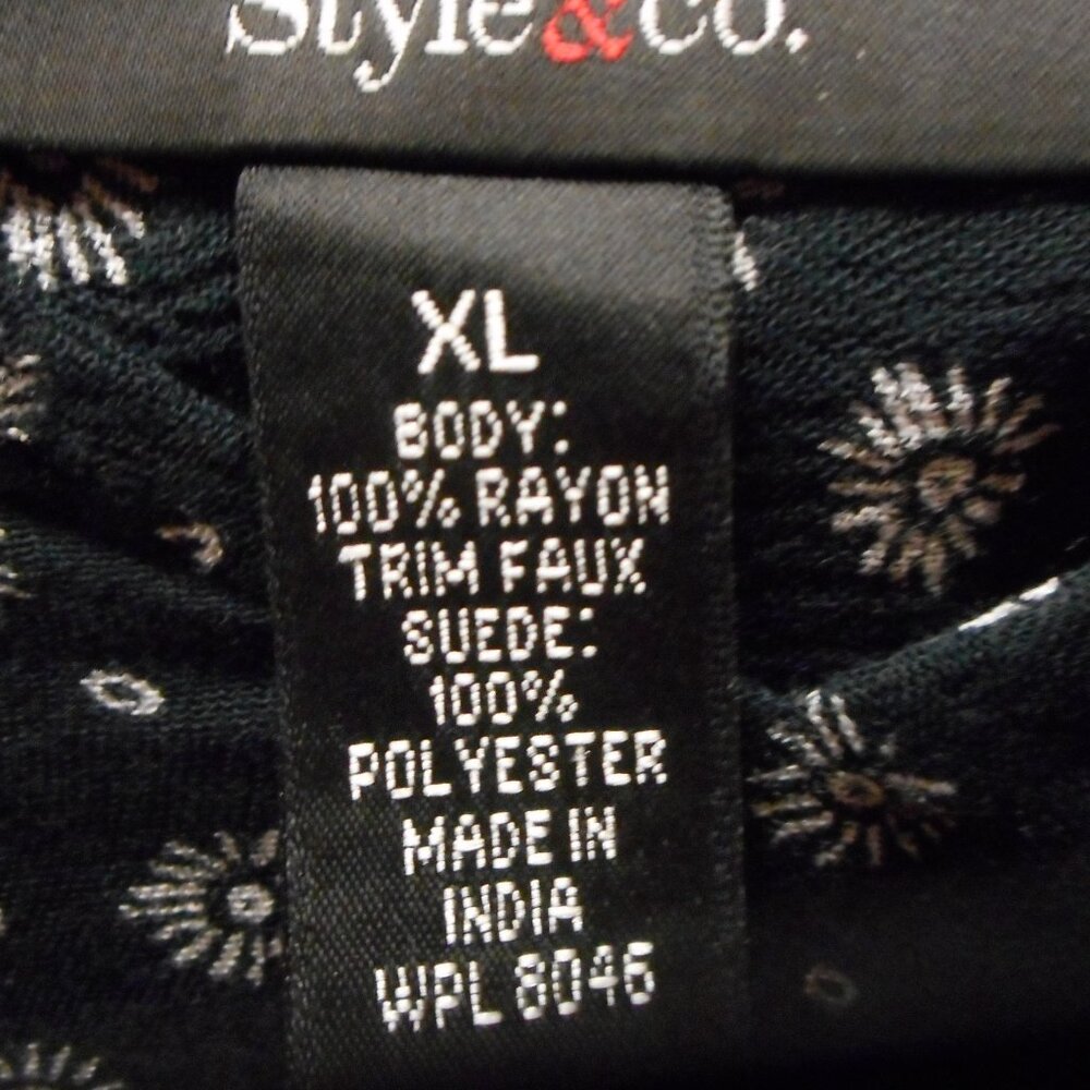 STYLE & CO - LOVELY, TRENDING, WOMEN'S BLOUSE, SZ XL.  MULTI COLORS, - Picture 6 of 6